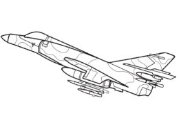 Раскраска Дассо Этандар VI - Самолеты