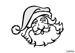 Бесплатная раскраска Дед Мороз распечатать на А4 и скачать - Дед Мороз и Санта Клаус