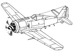 Самолеты бесплатная разукрашка - Истребитель Фокке-Вульф FW-190