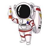 Бесплатные раскраски про космонавтов для детей