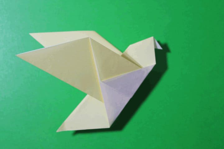 Легкая Оригами Птичка своими руками из бумаги