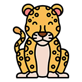 Раскраски леопарда для детей