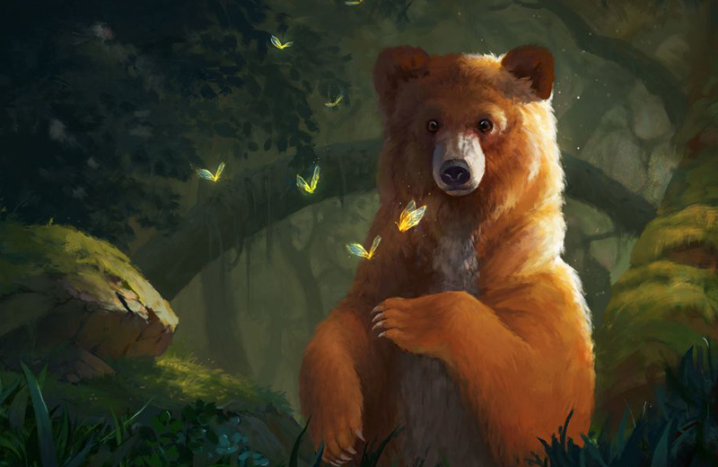 Как раскрашивать изображения медведей с детьми