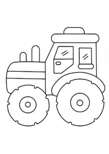 Раскраска Мини-трактор распечатать на А4 и скачать - Трактора