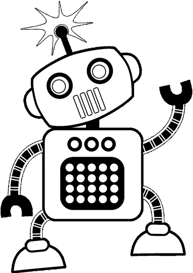 Раскраски Роботы распечатать на А4 бесплатно