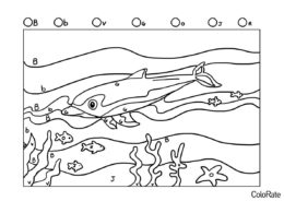 Раскраска дельфина - Дельфины раскраска распечатать на А4