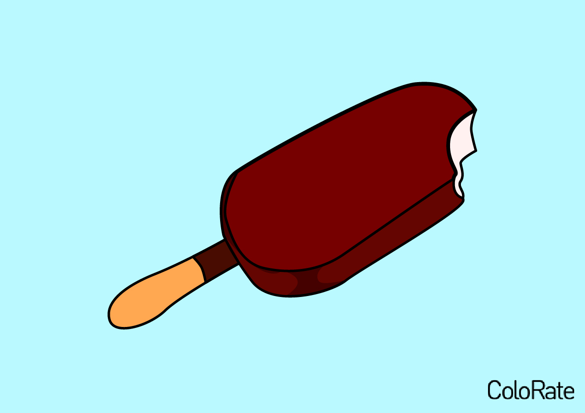 Рисунок мороженого эскимо - Как нарисовать эскимо
