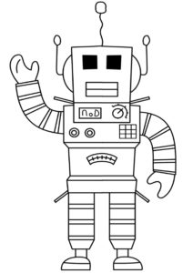 Робот-сварщик (Роботы) раскраска для печати и загрузки