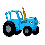 Раскраски Синий трактор для детей