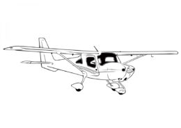 Раскраска Спортивный самолет Cessna 162 распечатать и скачать - Самолеты