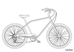 Велосипеды бесплатная разукрашка - Велосипед с длинной рамой